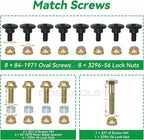 99-9313 Snow Blower Paddles Replaces 99 9313, 125-1128, 88-0771, 55-9251, 55-9252 for Toro Power Clear 621, 721, CCR2000, CCR2400, CCR2450, CCR2500, CCR3000, CCR3600, CCR3650 Snowthrowers