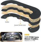 117-7700 Snow Blower Paddles with 117-7717 Scraper Blade Replaces Toro 117-7700 for Toro Power Clear 180 418ZE 418ZR 518ZE 518ZR 38282 38472 38473 38273 38283, 18" Power Clear Snowthrower