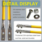 28" Yellow Snow Plow Markers Blade Guides 304 Stainless Steel Joint 3/4''Built-in Steel Wire Never Break for Blizzard Boss SNO-Way Western Snowplows Pickup Truck SUV UTV ATV