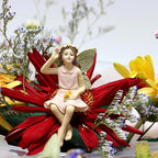 Garden Miniatures Fairies Mini Garden Figurine Set Fairies Statues Without a Stick for Outdoor Garden Yard Lawn Home Decor Lovely Resin Fairy Angel Accessories (5 Pieces)