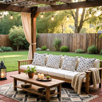 Cirzone Outdoor Pillow Covers 18x18 Set of 4 Morden Grey and White Geometric Patterns Waterproof Throw Outdoor Pillows Boho Decorations for Funiture Patio Garden Home