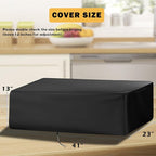 Grill Cover for Blackstone 1860 2225 On The Go Range Top Combo Griddle, Heavy-Duty 600D Tabletop BBQ Cover for Blackstone 22 inch Camping Griddle