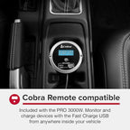 Cobra PRO 3000W Professional Grade Power Inverter, Portable – 3000-Watt Car Charger, 4 Grounded AC Outlets, 2 Fast Charge USB Ports and Remote Controller (CPIALCDG1) Included
