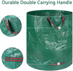 3-Pack 32 Gallon Garden Waste Bag Leaf Bags Reusable Heavy Duty Waste Bags Perfect for Garden, Lawn, Leaf/Leaves, Yard Debris Storage and Garden Accessories