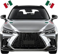Mexico Car Flag Mexican Pride 2x Small Flag Bandera Mexicana para Carro | MandaFacil | Pair