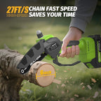 Mini Chainsaw, 6 Inch Mini Cordless Brushless Electric Chainsaw, 2×2.0Ah Batteries & Auto Oiler HandHeld Powered Chain Saw, for Tree Trimming Wood Cutting Garden and Yard Work