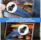 4 Pack Hopper Lid/Door Switch Kit, 9904190041 Replacement Part for Masterbuilt Gravity Series 560/800/1050 XL, Digital Charcoal Grill + Smokers, Including 8Mounting Screws