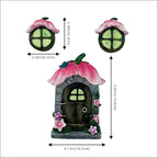 Fairy Garden Door and Windows for Trees,Resin Fairy House Kit,Glowing in The Dark,Miniature Accessories for Tree Stump, Outdoor Yard, Lawn, and Garden Decor.