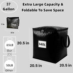 3 Pack 140L Storage Bags for Clothes, Moving Bags Heavy Duty Extra Large with Reinforced Handle, Storage Containers for Organizing Bedding, Blanket, Sheets, Pillows, Toys, Christmas Decorations