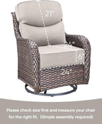 Luxury 24x24x6 Inch Smile Outdoor Cushions 1 Set - Deep Seat Water-Repellent Patio Furniture Replacement Cushion for Wicker Rattan Wood Metal Chair Glider Rocker Loveseat Sofa - Beige
