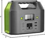 Portable Power Station 150W 155Wh, EnginStar Power Bank with 110V AC Outlet, 42000mAh 6 Outputs External Battery Pack with LED Light for Home Camping