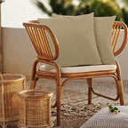 idee-home Outdoor Pillows with Inserts Included, Patio Outside Square Pillows Waterproof Set of 2, 18 x 18 inch