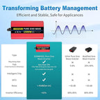 SUNWHEEL 1500W 24V Pure Sine Wave Inverter, 24V DC to 110V/120V AC Power Inverter for RV、Off Grid、Truck、Power Outage with 2 AC outlets and LCD Display
