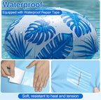 3pcs 4ft Pool Pillows for Above Ground Pools, Cover Balloon Winterizing Inflatable Air Pillow Float with Ropes PVC Ice Equalizer Closing Winter Swimming Ball Accessories