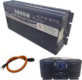 5000W Power Inverter 48V DC to 110V AC Converter with LED Display Dual AC Outlets Dual Fans Radiating for RV, Camp, Boat and Home Emergency Portable Pure Sine Wave Inverter (Smart Screen, 5000W 48V)