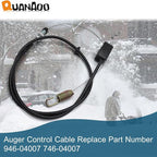 Auger Control Cable 946-04007 for Cub Cadet Troy-Bilt MTD Craftsman Yard Machines Snowblowers Replace 746-04007 Auger Clutch Cable