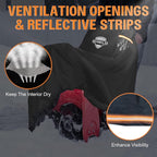 Snow Blower Cover, Heavy Duty 900D Waterproof Snowblower Cover, Outdoor Snow Thrower Protector, Universal Fit for Most Two-Stage&Single-Stage Snow Blowers for EGO, Honda, Ryobi, Cub Cadet, Ariens&Toro