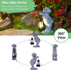 Goodeco Dog Statue with Solar Lantern - Perfect Dog Garden Statues Outdoor Decor & Ornament for Mom, Housewarming Gifts and as Yard Decorations