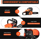 58cc Gas Chainsaw, 20 Inch Gas Powered Chainsaws with Tool Bag, 3.6HP 2-Cycle Handheld Cordless Petrol Gasoline Chain Saw for Cutting Tree Wood Trimming Garden Farm