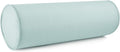 Austin Horn Classics Sunbrella Set of 2 Zippered Neck Bolster Pillow, Made with Sunbrella Fabric, Cylinder Pillows, for Couch & Bed, Decorative Round Throw Pillow, Back & Neck Support (Mist)