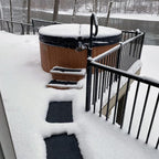 HeatTrak Heated Snow Melting Mat with Power Unit - Heated Outdoor Mats for Walkways - Electric Snow Melting Mats for Decks and Sidewalks - No-Slip Snow and Ice Melt Heated Sidewalk Mat (20” x 30")