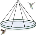 Universal Wild Bird Seed Catcher Hanging Hoop Platform Bird Seed Catcher Tray for Hummingbird Feeders Bee Feeder Outdoor Garden Accessories(1 Pieces,30 Inch)