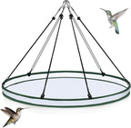 Universal Wild Bird Seed Catcher Hanging Hoop Platform Bird Seed Catcher Tray for Hummingbird Feeders Bee Feeder Outdoor Garden Accessories(1 Pieces,30 Inch)