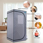 Sauna, Full Size Steam Sauna Tent, Portable Steam Sauna for Home Spa, Home Indoor Sauna, Full Body Sauna Tent for Relaxation (Gray Full Size)
