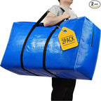 168 Gallon Extra Large Storage Bags, Zippered Outdoor Cushion Furniture Storage Bag with Handles,Jumbo Large Moving Bags Heavy Duty, Christmas Tree Bag, 65x30x20 inch - 2PACK