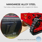 Remote Control Lawn Mower, 196cc EPA Engine, 55 cm/ 21.6 inch Mowing Width RC Mower, Crawler Mower with 45°Climbing Capacity, Wireless Grass Cutting Machine for Yard, Garden, Orchard, Grassland