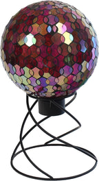 Echo Valley Products 8244 Helix Gazing Globe Outdoor Décor for Lawns and Gardens, Iridescent, 10 inches