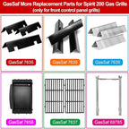 GasSaf 7635 Flavorizer Bars 15.3 for Weber GS4 Spirit II & I E210 S210 E215 E220 S220 Grills(Front-Knob), Replacement Parts for Weber GS4 Spirit 2 Burner Grills, 3PCS Flavor Bar Parts for 67045 69796