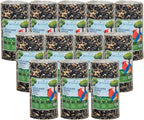 JCs Wildlife Wild Bird Blend Premium Bird Seed Small Cylinder with Hole, 1.5 lb (12 Cylinder)