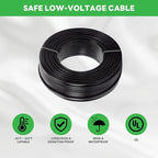 Landscape Well Lights Kit, 4 Pack LED Low Voltage Ground Lights and 100W Transformer and 100FT Cable and 20 Wire Connectors, 12V IP67 Waterproof Aluminum for Sidewalk Driveway Path