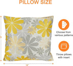 Outdoor Throw Pillows Waterproof Set of 2 Patio Pillows 18×18 Inch Decorative Pillows for Bed, Couch, Sofa and Patio Furniture