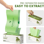 SUPERBIO 13 Gallon Compostable Drawstring Kitchen Waste Bag, 49.2 Liter, 30 Count,1 Mil, Heavy Duty Food Scrap Bags, BPI, Seedling and OK compost INDUSTRIAL