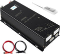 WZRELB 6000W 24V Pure Sine Wave Inverter,24 Volt DC to AC 120V 240V Split Phase Power Inverter,2*AC Hardwire Terminal,12KW Surge,High Efficiency up to 91.6%,Wireless Remote