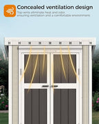 5X3 FT Metal Garden Sheds & Outdoor Storage with Sloping Roof,Lockable Door for Backyard,Patio