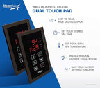 SteamSpa 4.5kW Steam Sauna Generator Executive Bundle 240V Steam Generator with Touch Pad, Steamheads, Pressure Relief Valve, Built-in Auto Drain, LED Light, Filter and Quick Install Kit EXT450OB-A