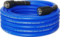 Pressure Washer Hose 25FT 1/4'' Kink Resistant 3600 PSI Power Washer Hose Extension with Leak-Free M22 Female and 3/8" Quick Connection Kit (25FT)