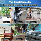 Cordless Pressure Washer, Portable Power Washer, 4.0Ah Battery Powered with Dual Water Source, 6-in-1 Nozzle, 16ft Detachable Hose, Efficient and Long-Lasting, Designed for Light-Duty Tasks