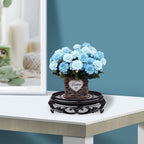 Hapivida Plant Stand, 3.7in Round Plant Riser Decorative Display Flower Holder Vase Rack Holder Planter Tray Oriental Style Furniture Indoor for Desktop Counter Room