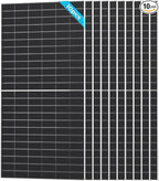 Renogy Solar Panels Bifacial 10Pcs 590 Watt N-Type Monocrystalline 12V 16BB Solar Panel, 25% High Efficiency Solar Module for RV Home Farm Shed Trailer Camper Marine Off-Grid System