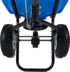 EarthWay Polar Tech 65 LB (29 KG) Professional Ice Melt Broadcast Walk Behind Spreader with 13" Pneumatic Tires, Adjustable Handle, and Solid Linkage Control