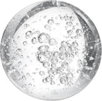 uxcell 100mm/3.9" Crystal Sphere Ball Bubble Glass Solid Decorative Sphere Crystal Ball Prop Ornament for Feng Shui Divination Fortune Telling Tabletop Fountain Decoration, Clear