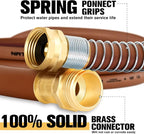Heavy Duty Garden Hose 5/8" x 75ft, Flexible Lightweight Water Hose, Hybrid Rubber, NO Kink, 650 Burst PSI, Male to Female Fittings