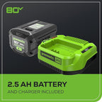 Greenworks 80V 16" Brushless Cordless Chainsaw (Great For Tree Felling, Limbing, Pruning, and Firewood), 75+ Compatible Tools, 2.5Ah Battery and Charger Included
