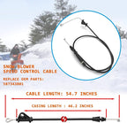 587343801 Speed Control Cable for Husqvarna Poulan Jonsered Snowblowers Snow Throwers