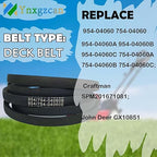 954-04060B 954-04060C Lawn Mower 42" Deck Belt 1/2" x 96" for MTD Troy Bilt Cub Cadet 954/754-04060B 754-04060 Compatible with Cub Cadet LT1042 LTX1040 1042 Huskee LT 4200 Craftsman PYT9000
