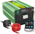 EDECOA 3500W Pure Sine Wave Inverter DC 12V to 120V 110V AC Power Converter for Car RV Motorhome with LCD Remote and AC Terminal Block (3500W/12V V3.1 (ET-RC Remote))